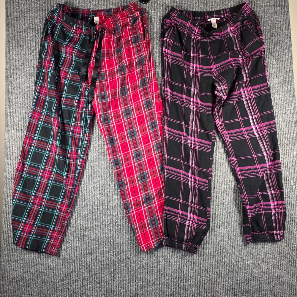 Victoria’s Secret Plaid Pajama Pants Lot of 2 Womens Medium Lounge